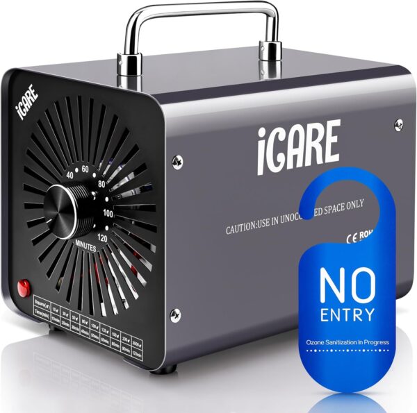 Generator ozonu ICARE 30000 Mg/h, 45W, 45 dB, 16,3 x 21,5 x 16 cm, szary