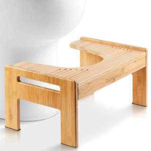 Podnóżek Squatty Potty Bois bambusowy do toalety naturalny styl 17/21cm