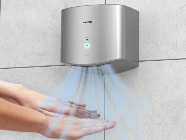Używana Suszarka do rąk anydry 2630S 1650W srebrna automatyczna suszarka do łazienki - obrazek 5