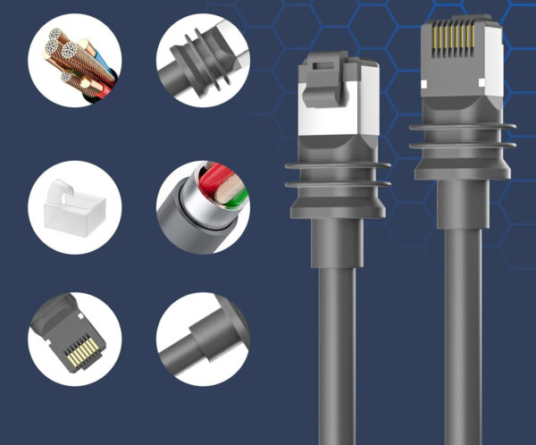 Kabel Starlink Gen 3 75FT/23M, Ethernet, wodoodporny, szary - obrazek 5