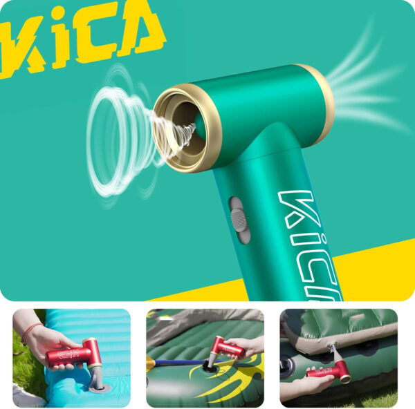 Kica JetFan 2 - Przenośna Dmuchawa Powietrza do Biura i Samochodu, Czerwona - obrazek 6
