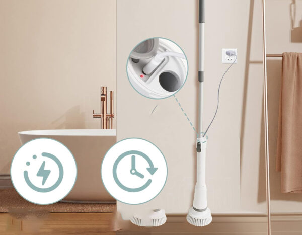 POWYSTAWOWA Elektryczna szczotka obrotowa WingFly 6 głowic biały zestaw - obrazek 8