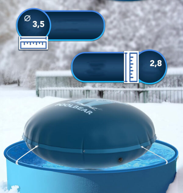 Poduszka basenowa PoolBear 4m Zimowa XXL Ochrona przed mrozem, Używany - obrazek 5