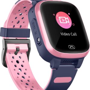 Dziecięcy smartwatch Fitonme, 4G, GPS, Bluetooth, Wi-Fi, Różowy