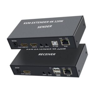 Przedłużacz KVM XYKJOBC EXTENDER 4K 120M zestaw HDMI USB do zdalnego sterowania komputerem
