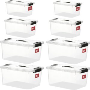 Zestaw 8 pojemników Greentainer, 25l x 4, 10l x 2, 6,5l x 2