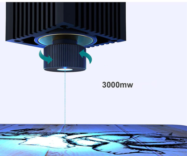 POWYSTAWOWY Grawer laserowy Bisofice K6 z dokładnością 0,05mm, moc 3W - obrazek 4