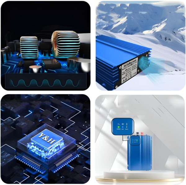 Inwerter SOGTICPS 26V - 45V-- BAT24V, 500W, czysta fala sinusoidalna - obrazek 3