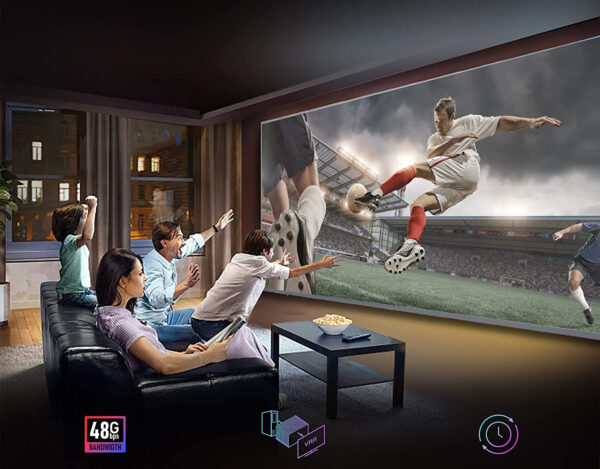 Kabel HDMI FIBBR 8K 60 Hz, 4K 120 Hz, HDR, eARC, 10 m, PS5, projektor - obrazek 3
