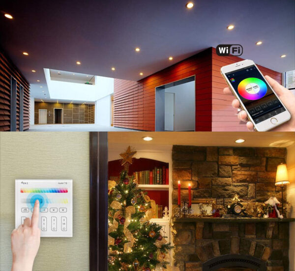 Reflektor LED SUBOSI 5W Bluetooth 230 V inteligentne oświetlenie sterowane przez aplikację mobilną - obrazek 5