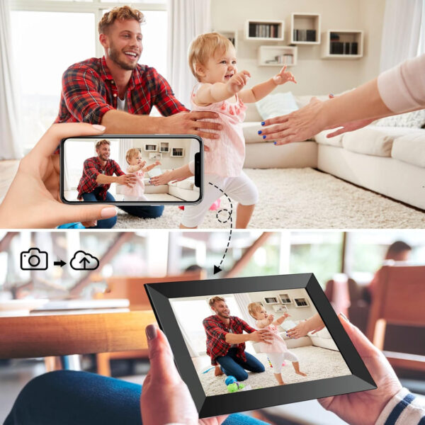 Używany Cyfrowa ramka Frameo MARVUE C10 WiFi IPS 1280x800 16GB HD - obrazek 6