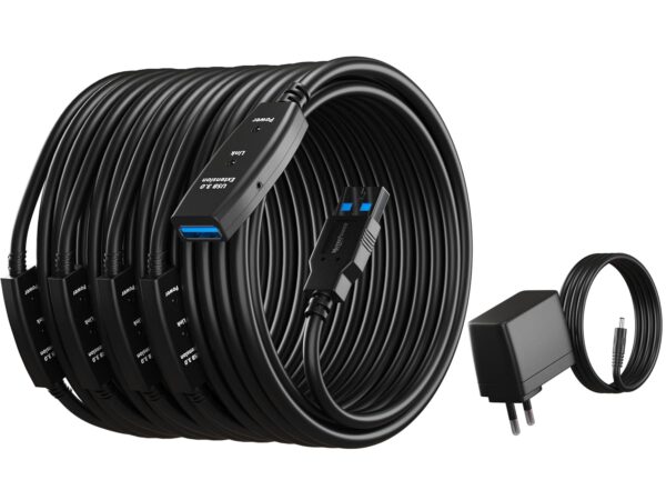 Przewód przedłużający-repeater MutecPower, USB 3.0 A, 30 metrów - obrazek 2