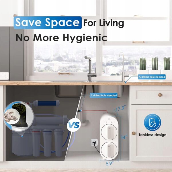 Używany System filtracji wody z odwróconą osmozą FCC Waterdrop WD-G2P600-W - obrazek 8
