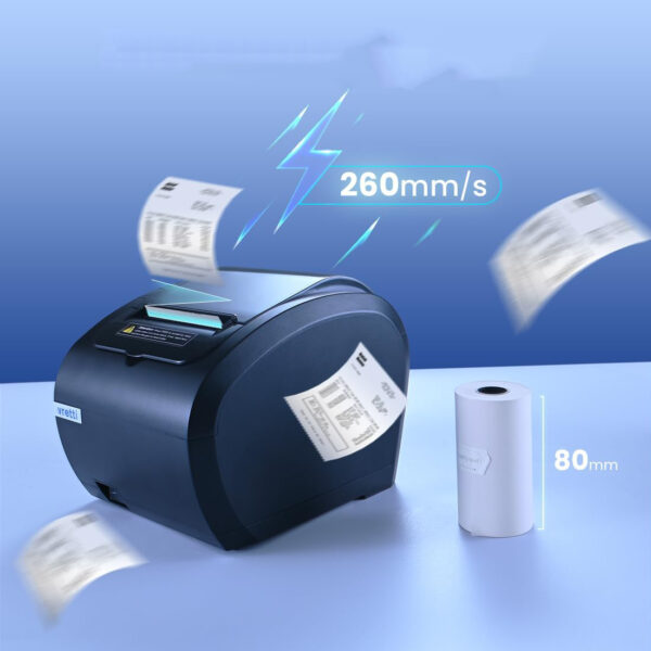 Drukarka paragonowa Vretti М817 80 mm 28 x 17 x 18 cm drukarka termiczna USB Bluetooth dla sklepów - obrazek 5