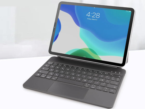 Etui do iPad Pro 10.9/11 Rii HL128 hiszpańska klawiatura z podświetleniem i trackpadem QWERTY - obrazek 7
