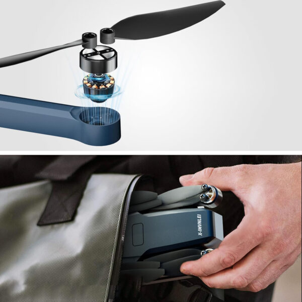 UŻYWANY Dron X-IMVNLEI X5 z kamerą 4K GPS, automatycznym powrotem i walizką - obrazek 7