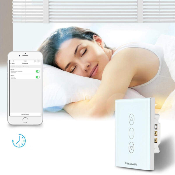Smart switch do rolet TEEKAR WIFI kompatybilny z Alexa i Google 4 szt. - obrazek 3