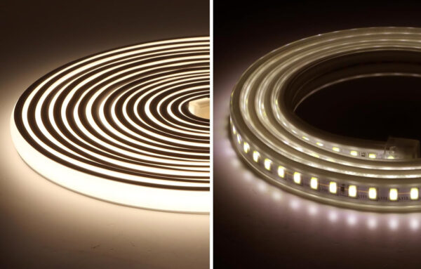 Taśma LED COB 230V 10 m pcning 4000K biała wodoszczelna IP67 z wtyczką - obrazek 2