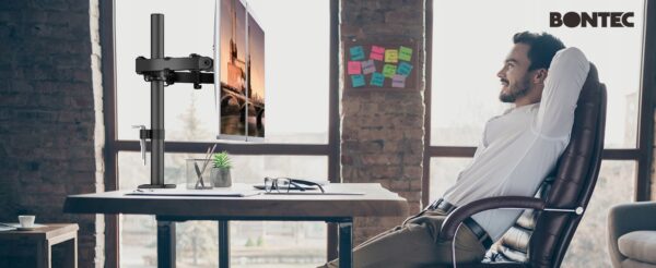 Uchwyt na dwa monitory BONTEC MDM002 13-27'', VESA 75/100 - obrazek 8