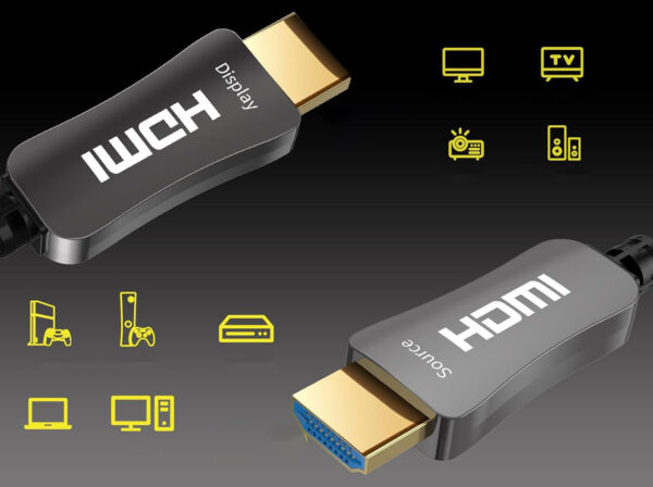 UŻYWANY Kabel HDMI światłowodowy ATZEBE 50m 4K@60Hz HDR ARC 18Gbps HDCP2.2 - obrazek 6