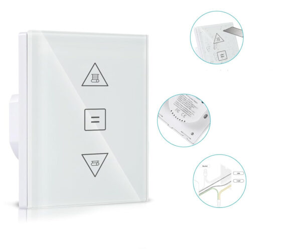 Przełącznik HeuxGir do zasłon WiFi z timerem, Alexa/Google Home, 4szt. - obrazek 3