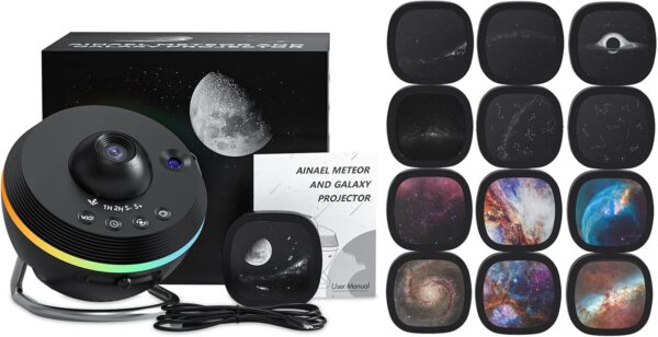 NIEKOMPLETNY Projektor gwiazd Ainael Galaxy lampka nocna domowe planetarium - obrazek 2