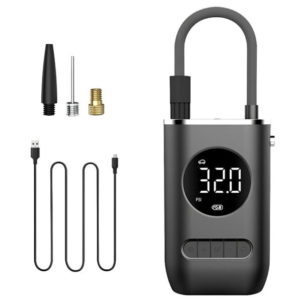 Mini kompresor samochodowy 3w1 (+ latarka + powerbank) 120w CZK-3668 - obrazek 3