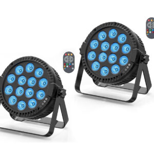 Zestaw 2 reflektorów LED HOLDLAMP RGBW 14x10W z pilotem DMX impreza scena