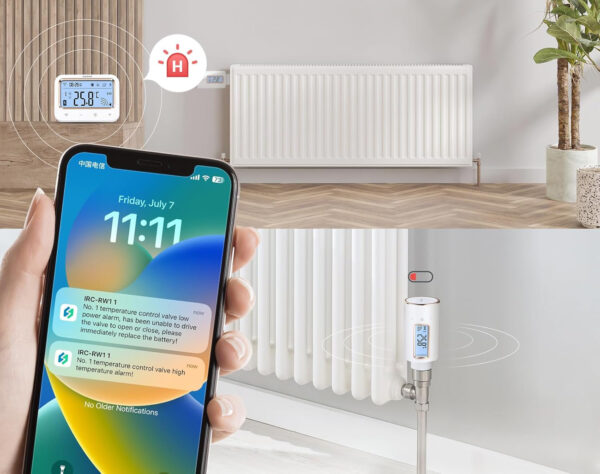 Termostat grzejnika INKBIRD Smart IRC-RW1 WiFi 11 programów alarm temperatury blokada dziecka - obrazek 8