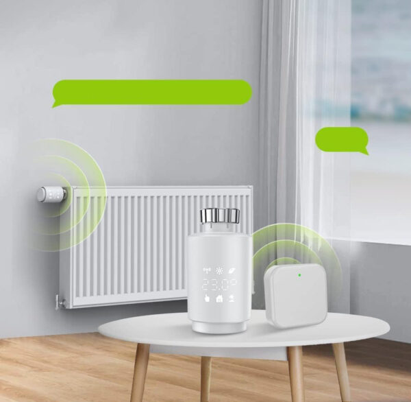 Termostat Maxcio TV02-BT WiFi do grzejnika Alexa Google sterownik temperatury zdalny smart home - obrazek 4