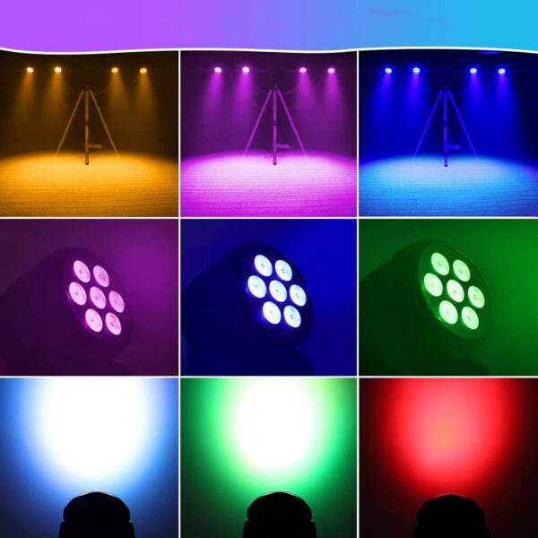 Używana Lampa dyskotekowa LM70S 7x8 W efektowne oświetlenie LED BETOPPER do scen klubów i wydarzeń z dynamicznymi kolorami - obrazek 3