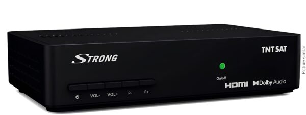 Tuner STRONG, HDMI, USB, 12V Odbiornik MPEG odbioru cyfrowych kanałów satelitarnych nadawanych wysokiej rozdzielczości TNTSAT - obrazek 6