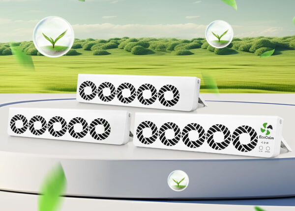Wentylator EcoCalm Smart 39 dB 2,3E+2 V biały cichy wentylator z trybem snu i inteligentnym sterowaniem do sypialni - obrazek 6