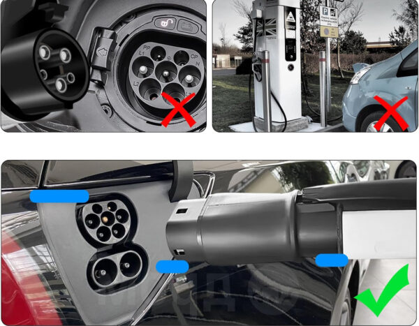 Adapter kabla ładującego HEBERUCK, 60 A, 2,5E+2 V, IP54, miedź - obrazek 6