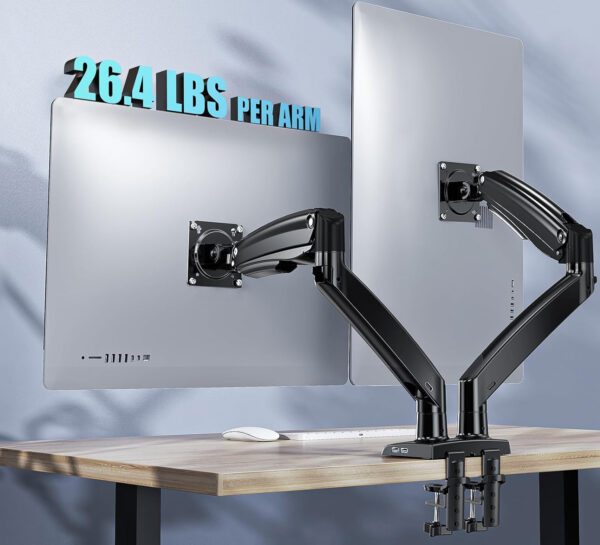 Uchwyt do dwóch monitorów HUANUO HNDS12 15-35" do 12 kg - obrazek 2