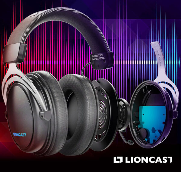Słuchawki Lioncast LX80 bezprzewodowe 80h mikrofon gaming PS5 PC - obrazek 6
