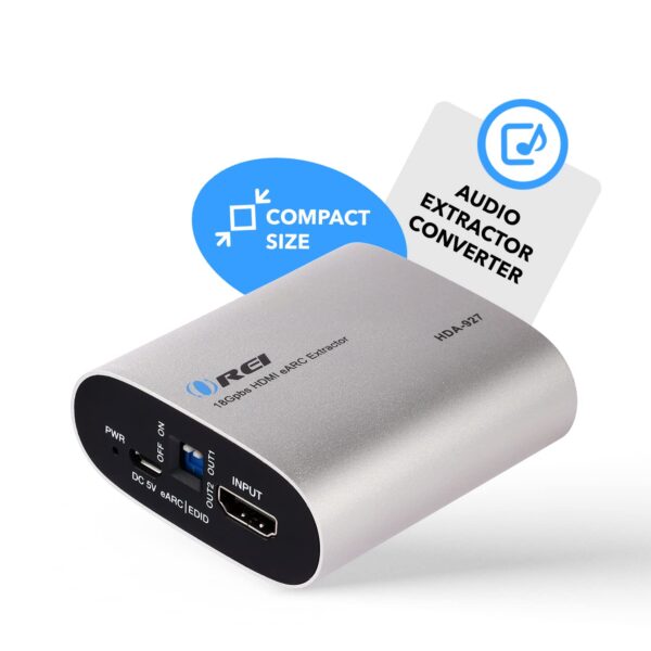 OREI eARC 4K 60Hz Audio Extractor Converter 18 G HDMI 2.0 ARC Support HDCP 2.2 - obrazek 4