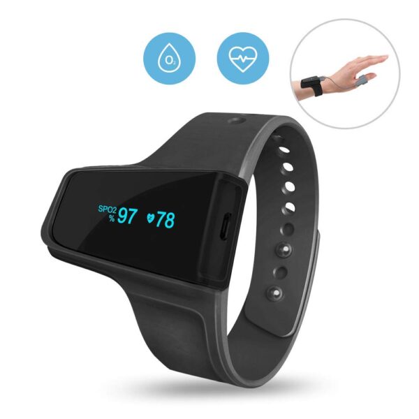 POWYSTAWOWY Pulsoksymetr ViATOM z Bluetooth miernik nasycenia tlenem palca - obrazek 3