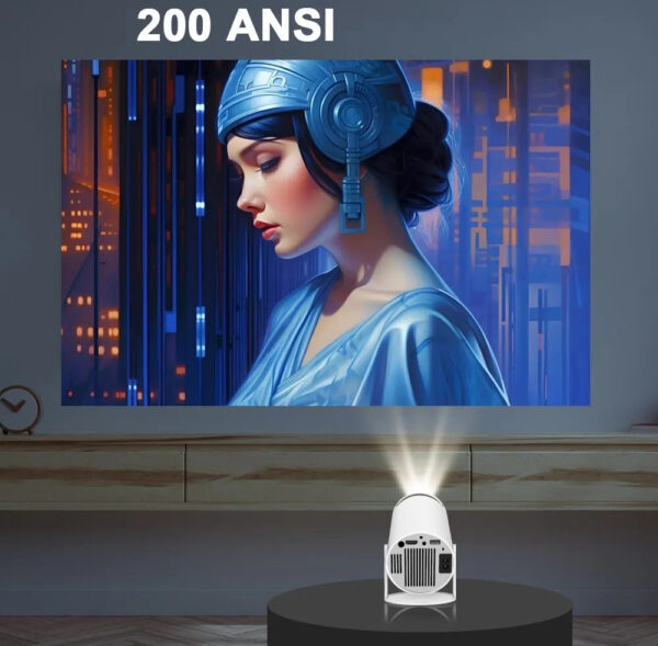 RESTEQ Projektor kina domowego HD Android 11 z WiFi 6 i Bluetooth 5.0 - obrazek 4