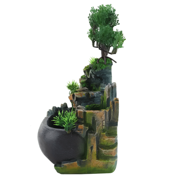 Stołowy wodospad Bonsai Feng Shui RESTEQ z oświetleniem i mgłą - obrazek 4