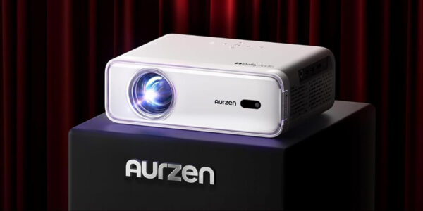 Kino domowe Aurzen 4K 1920 x 1080 Full HD 1080P 60 W projektor z WiFi Bluetooth do filmów i gier - obrazek 8