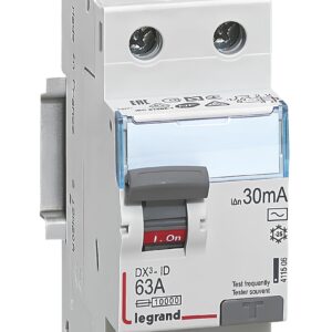 Wyłącznik różnicowy Legrand 63A AC 30mA 2P 2 moduły 411506 zabezpieczenie różnicowoprądowe do rozdzielni