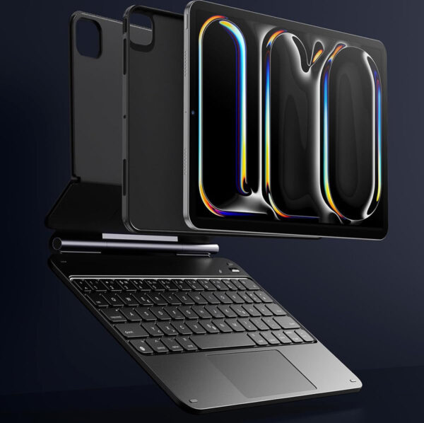 Etui ESR 6B022 z klawiaturą do iPad Pro 11" (M4 2024) QWERTZ, 360, czarne - obrazek 5