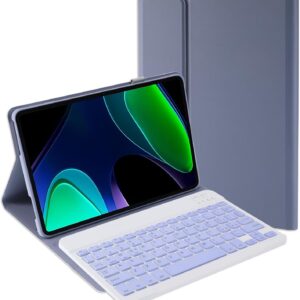 Etui z klawiaturą Jeloyutek dla Xiaomi Pad 6 11 cali, fioletowe