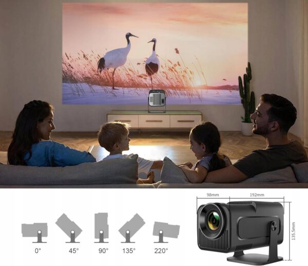 Projektor Magcubic HY320-M, 1080P 4K, kąt 220 stopni, ekrany do 135'' - obrazek 5