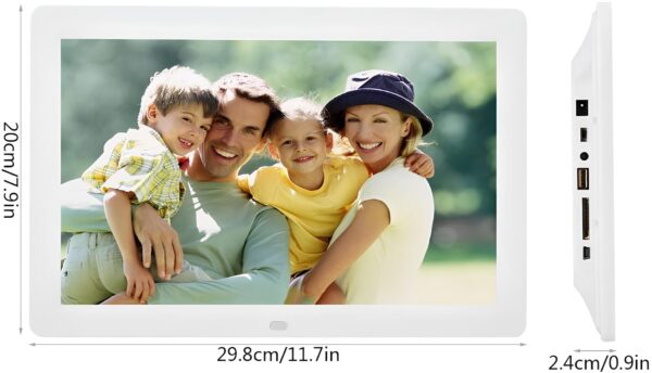 Ramka na zdjęcia VBESTLIFE, 32 GB, 1080p, USB, 1280x800, biała - obrazek 9