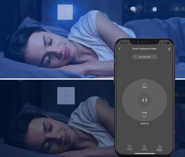 Przełącznik HeuxGir do zasłon WiFi z timerem, Alexa/Google Home, 4szt. - obrazek 4