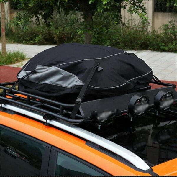 Bagażnik dachowy 160x110x45 cm wodoodporna torba dachowa 600D do auta SUV vana składana - obrazek 6