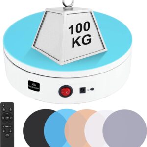 Obrotowa elektryczna platforma ekspozycyjna BAOSHISHAN, 100KG, 30cm, Biała