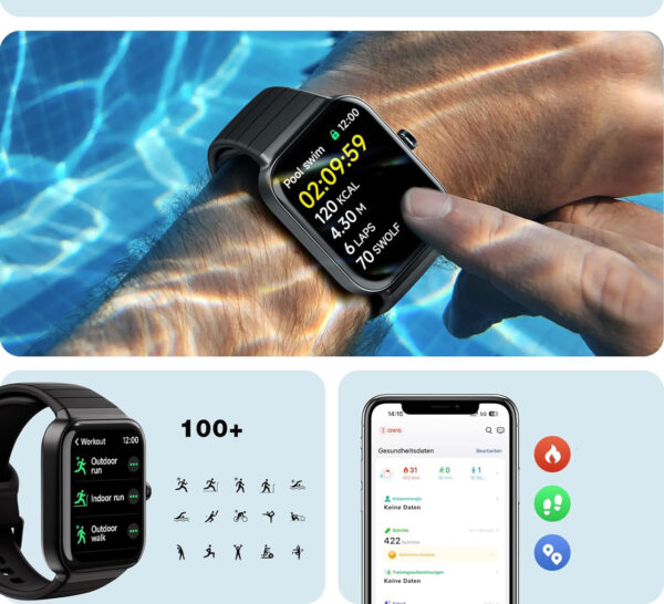 Smartwatch IDW15, IP68 dla Android/iOS, bez oryginalnego kabla, Powystawowy - obrazek 7